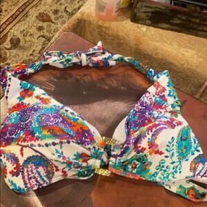 Lauren Ralph Lauren women’s size 10 paisley print bathing suit top